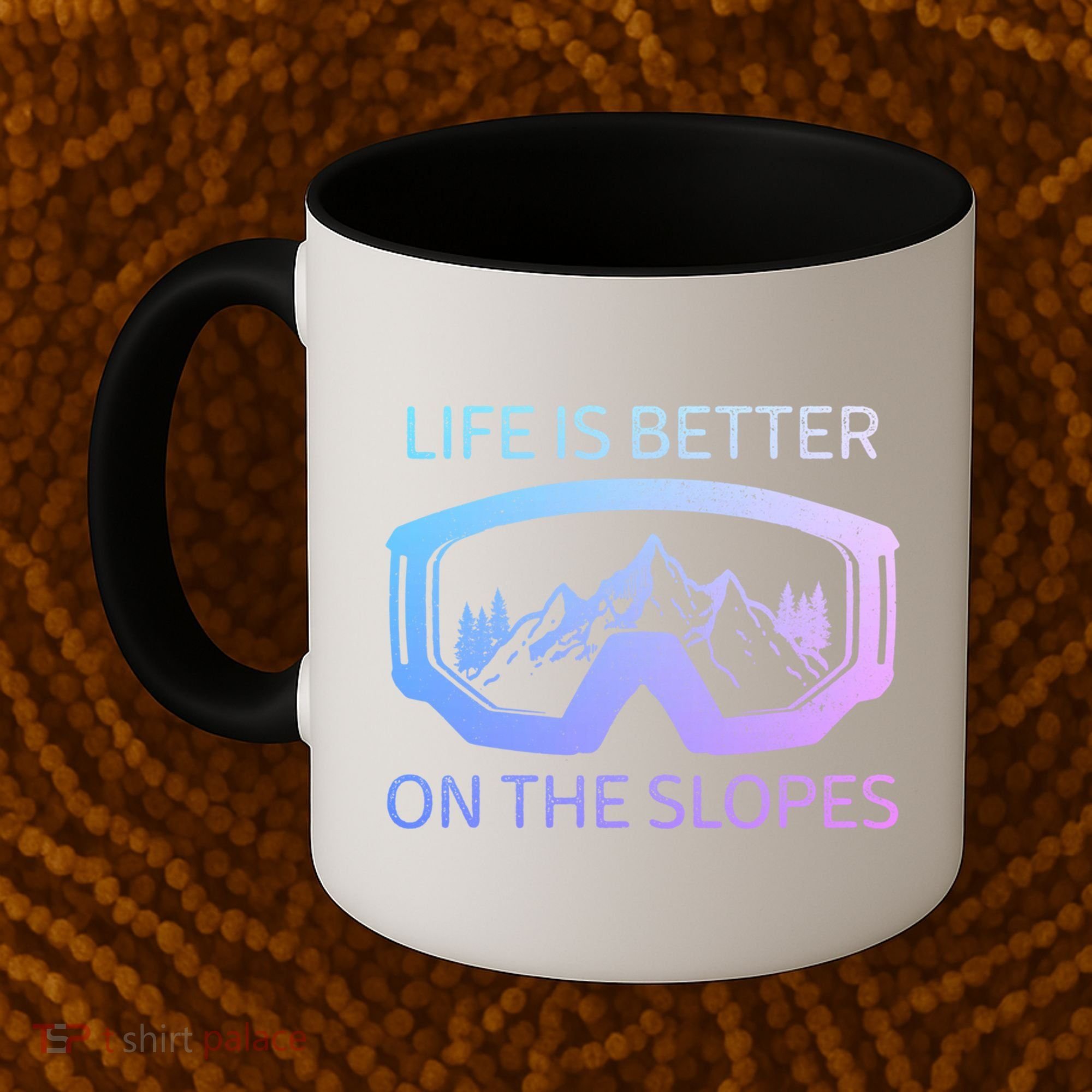 Life Is Better On The Slopes Ski Snowboard Snowmobile Skiing Gift Coffee Mug