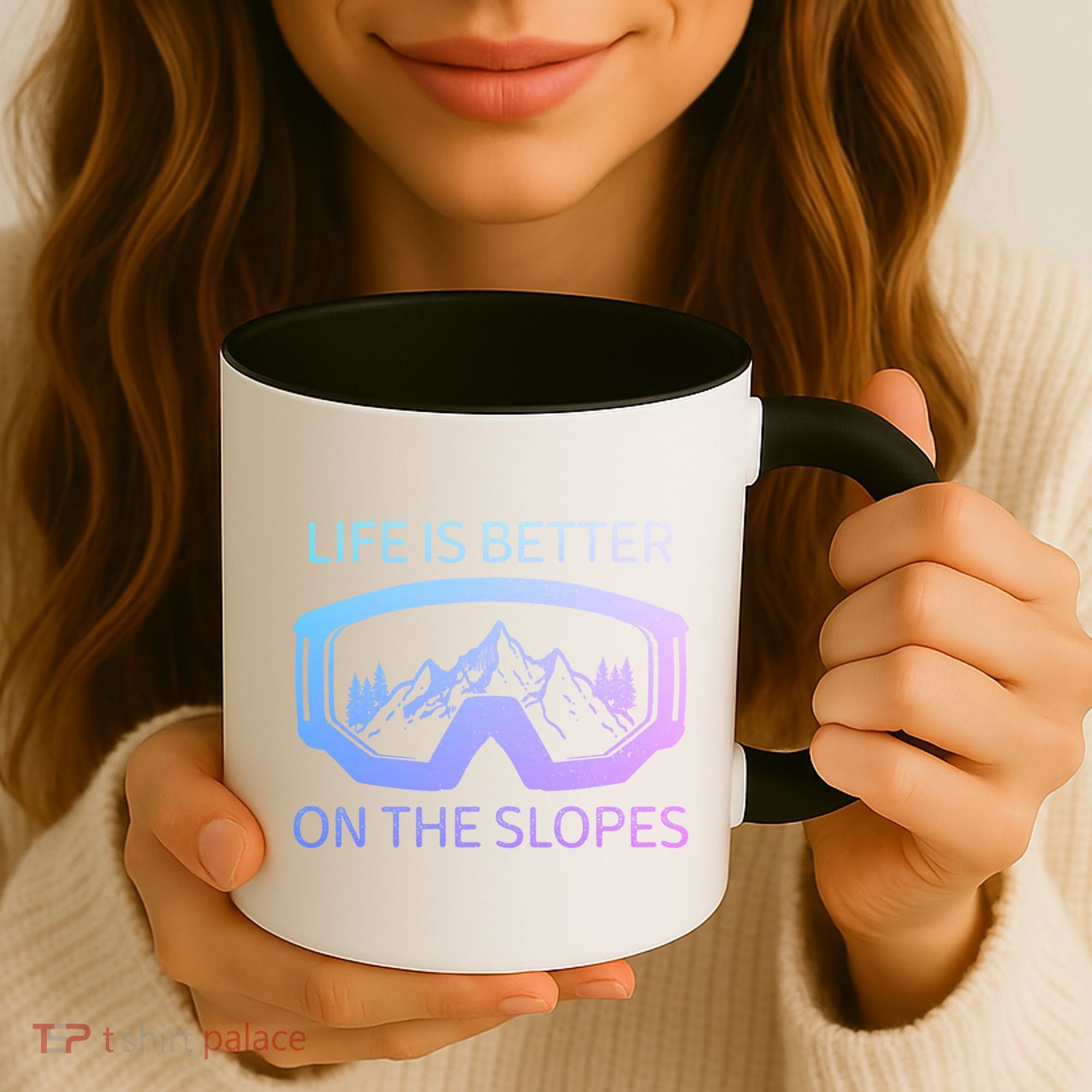 Life Is Better On The Slopes Ski Snowboard Snowmobile Skiing Gift Coffee Mug