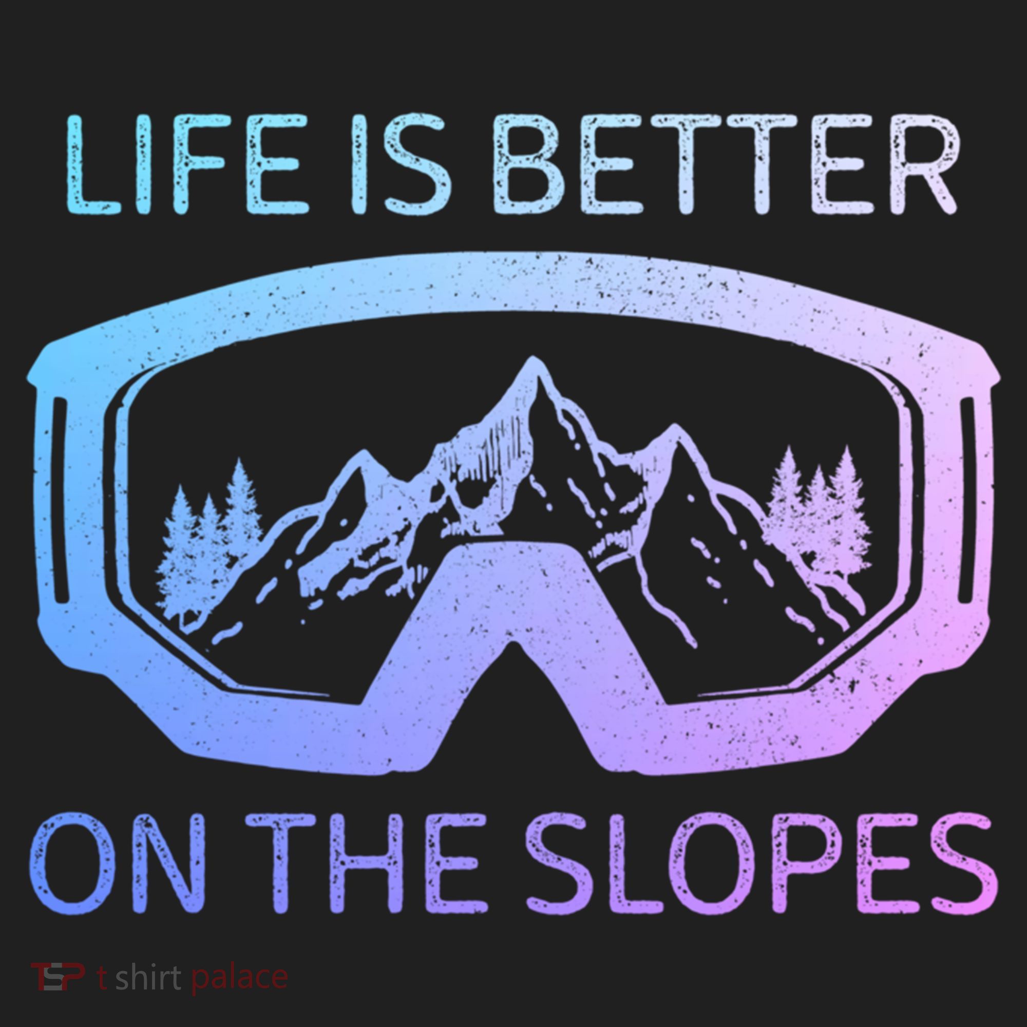 Life Is Better On The Slopes Ski Snowboard Snowmobile Skiing Gift Golf Towel