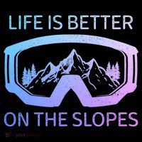 Life Is Better On The Slopes Ski Snowboard Snowmobile Skiing Gift Kids Colorblock Raglan Jersey thumb 2