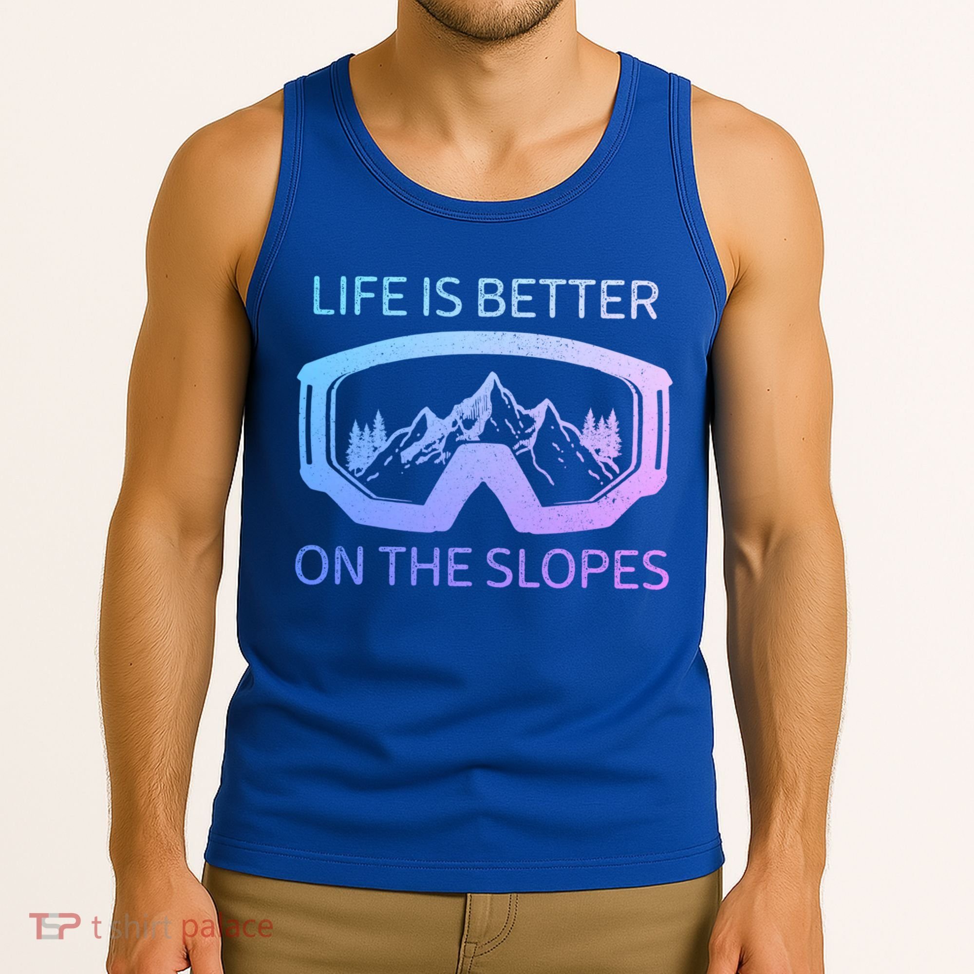 Life Is Better On The Slopes Ski Snowboard Snowmobile Skiing Gift Tank Top