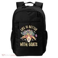 Life Is Better With Goats For Goat Whisperer Goat Gift Backpack thumb 0