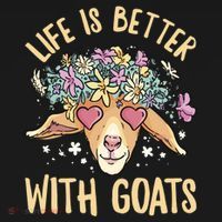 Life Is Better With Goats For Goat Whisperer Goat Gift Women's Hoodie thumb 2