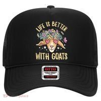 Life Is Better With Goats For Goat Whisperer Goat Gift Hat thumb 0