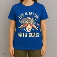 Life Is Better With Goats For Goat Whisperer Goat Gift T-Shirt thumb 4