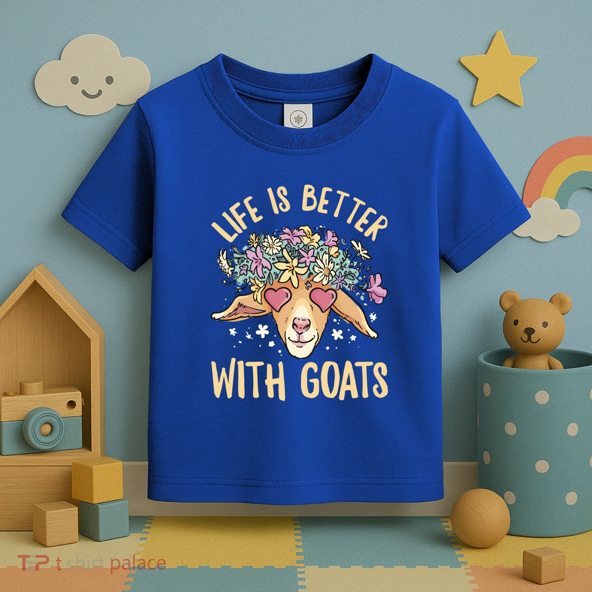 Life Is Better With Goats For Goat Whisperer Goat Gift Toddler T-Shirt