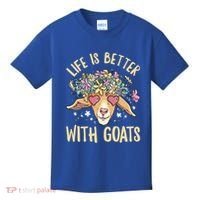 Life Is Better With Goats For Goat Whisperer Goat Gift Kids T-Shirt thumb 0