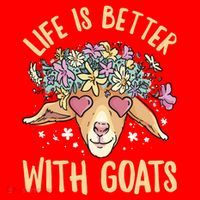Life Is Better With Goats For Goat Whisperer Goat Gift Santa Hat thumb 1