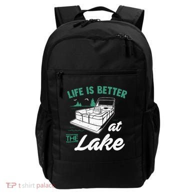 Life Is Better At The Lake Pontoon Boat Backpack