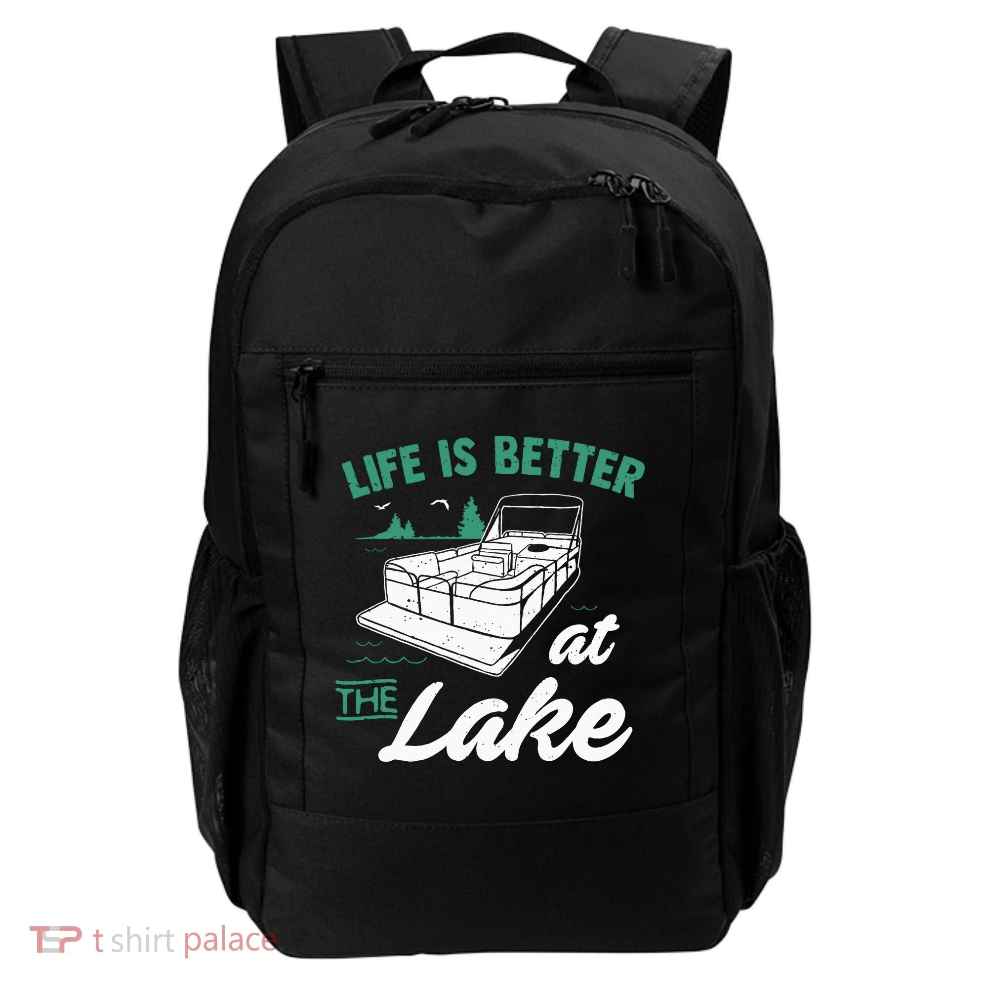 Life Is Better At The Lake Pontoon Boat Backpack