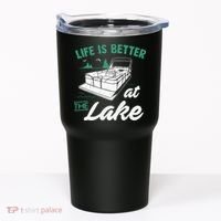 Life Is Better At The Lake Pontoon Boat Tumbler thumb 0