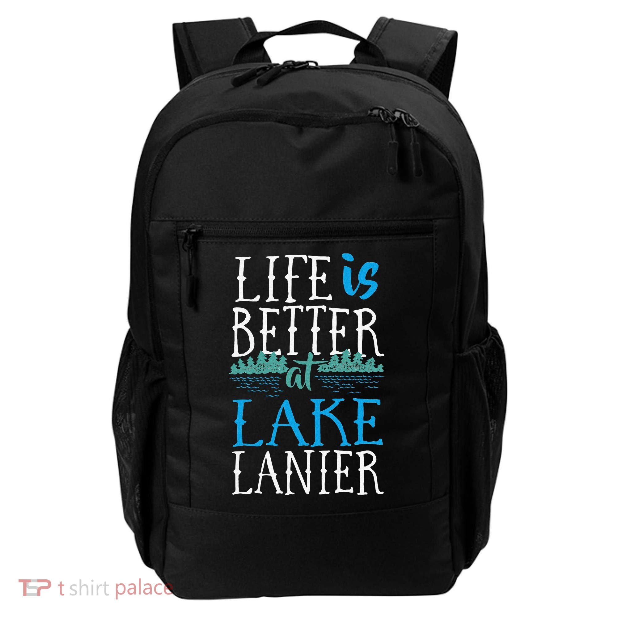 Life Is Better At Lake Lanier Fishing Boating Gift Backpack
