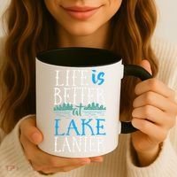 Life Is Better At Lake Lanier Fishing Boating Gift Coffee Mug thumb 3