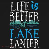 Life Is Better At Lake Lanier Fishing Boating Gift Women's Hoodie thumb 2