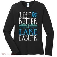 Life Is Better At Lake Lanier Fishing Boating Gift Women's Long Sleeve Shirt thumb 0