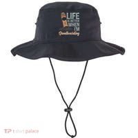 Life Is Better When IM Sandboarding Sandboarding Sand Dunes Great Gift Bucket Hat thumb 0