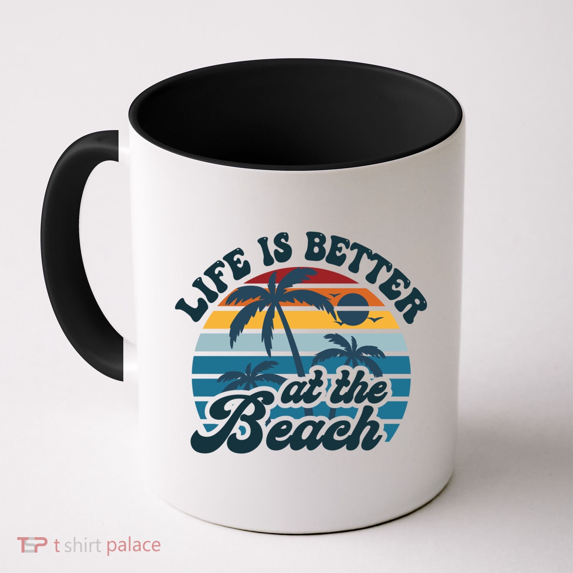 Life Is Better At The Beach Girls Trip Summer Vacation Retro Great Gift Coffee Mug