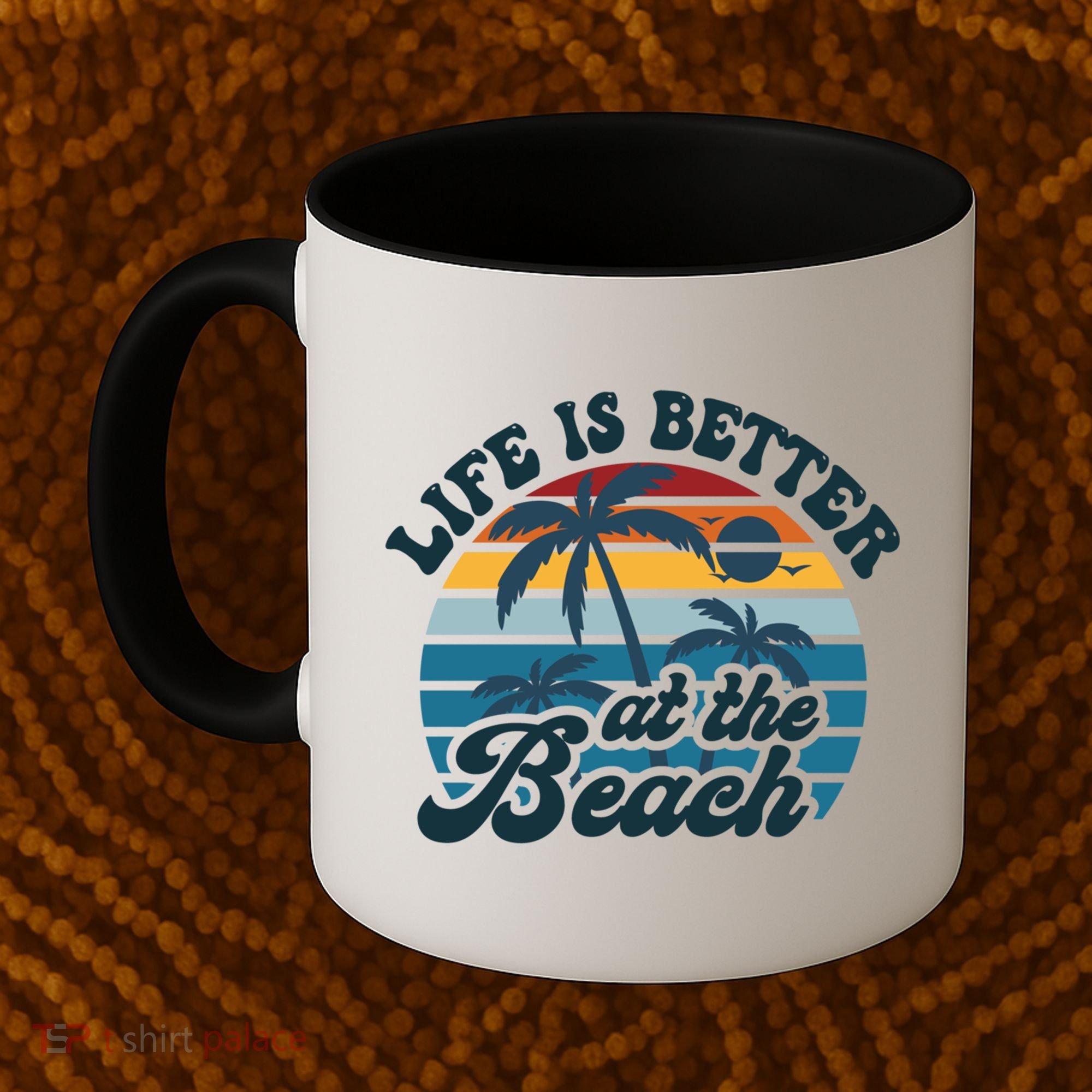 Life Is Better At The Beach Girls Trip Summer Vacation Retro Great Gift Coffee Mug