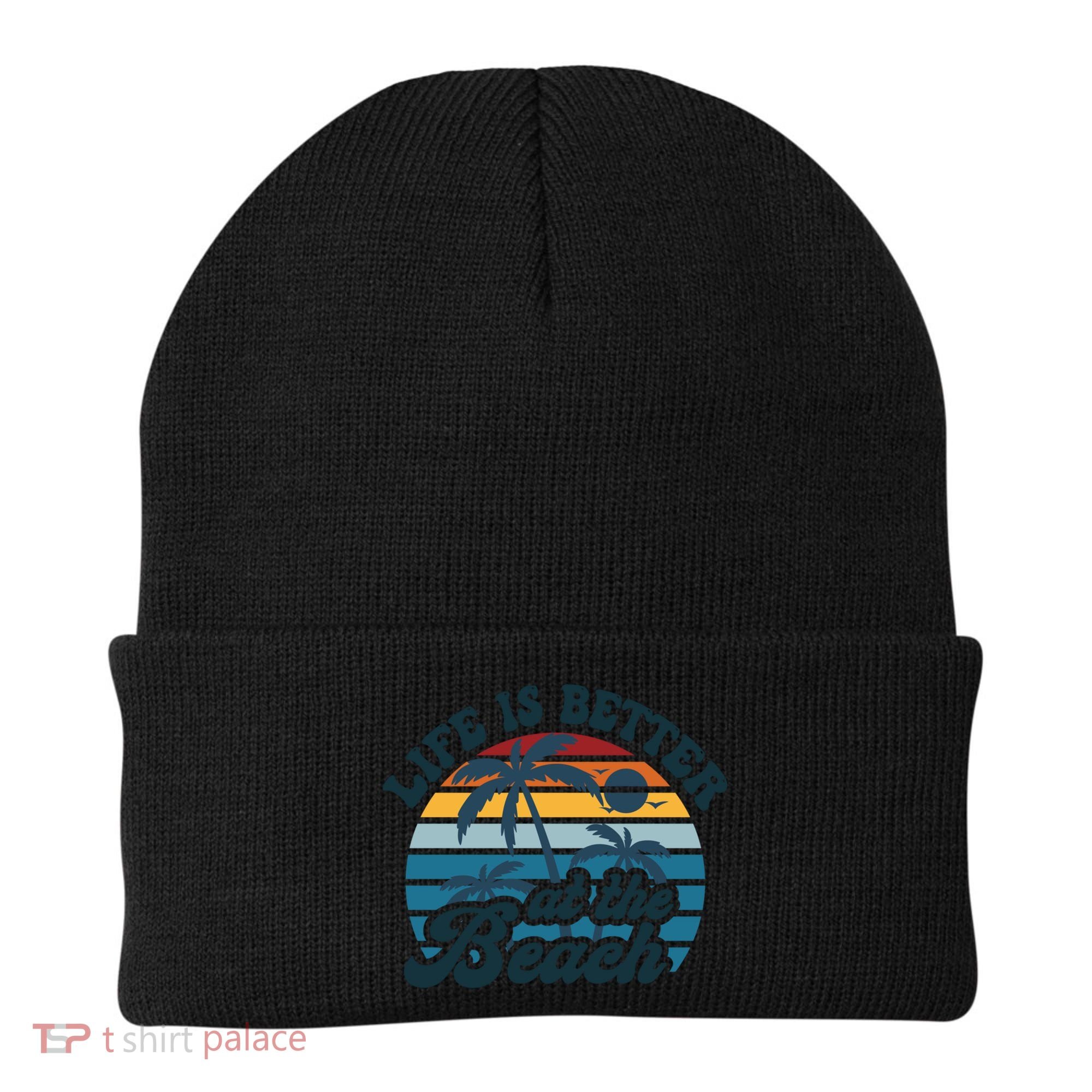 Life Is Better At The Beach Girls Trip Summer Vacation Retro Great Gift Beanie