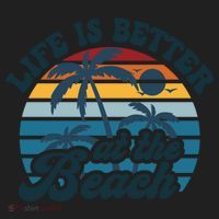 Life Is Better At The Beach Girls Trip Summer Vacation Retro Great Gift Beanie thumb 2