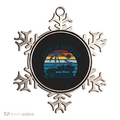 Life Is Better At The Beach Girls Trip Summer Vacation Retro Great Gift Ornament