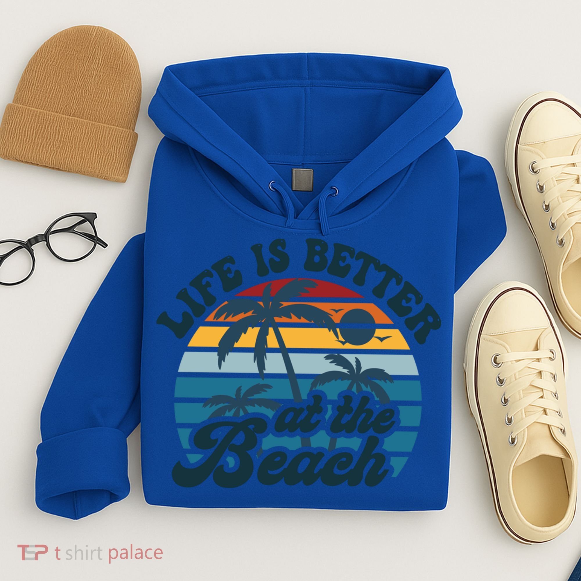 Life Is Better At The Beach Girls Trip Summer Vacation Retro Great Gift Hoodie