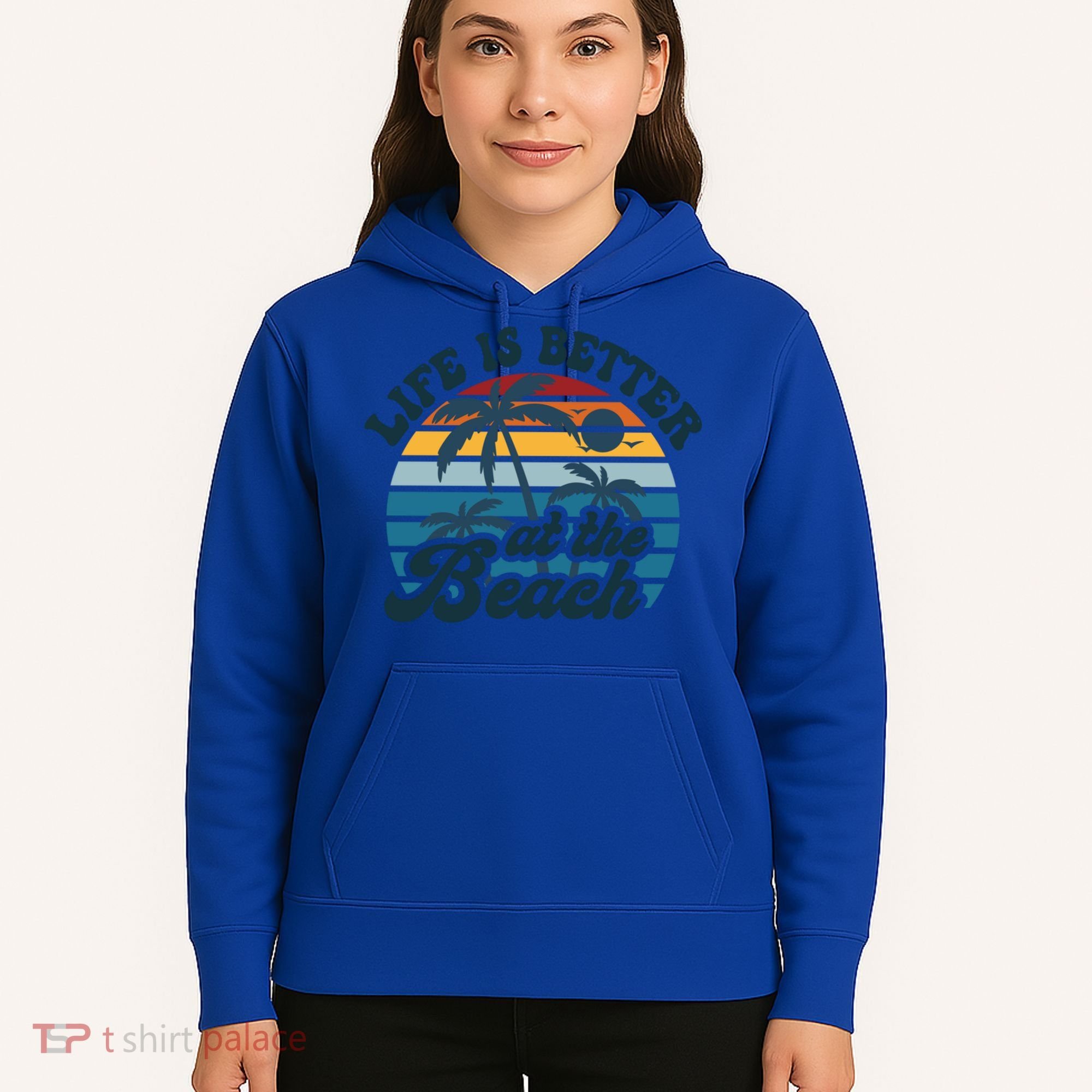 Life Is Better At The Beach Girls Trip Summer Vacation Retro Great Gift Hoodie