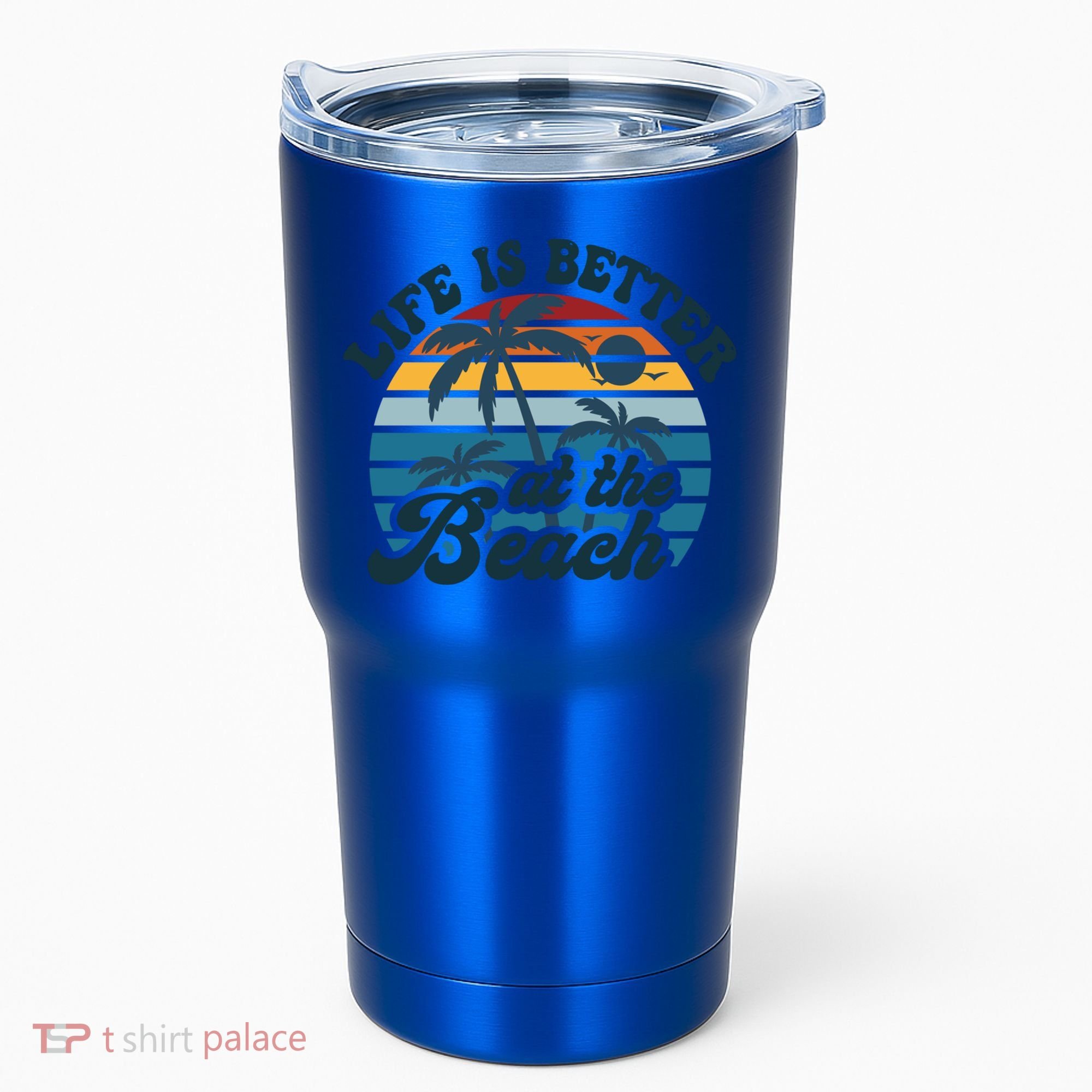 Life Is Better At The Beach Girls Trip Summer Vacation Retro Great Gift Tumbler