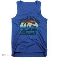 Life Is Better At The Beach Girls Trip Summer Vacation Retro Great Gift Tank Top thumb 0