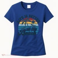 Life Is Better At The Beach Girls Trip Summer Vacation Retro Great Gift Women's T-Shirt thumb 0
