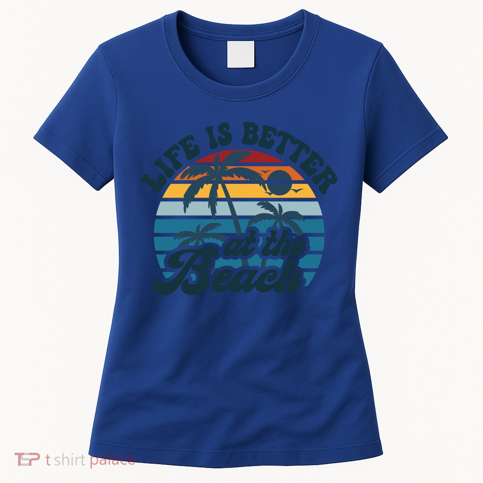 Life Is Better At The Beach Girls Trip Summer Vacation Retro Great Gift Women's T-Shirt