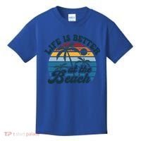 Life Is Better At The Beach Girls Trip Summer Vacation Retro Great Gift Kids T-Shirt thumb 0