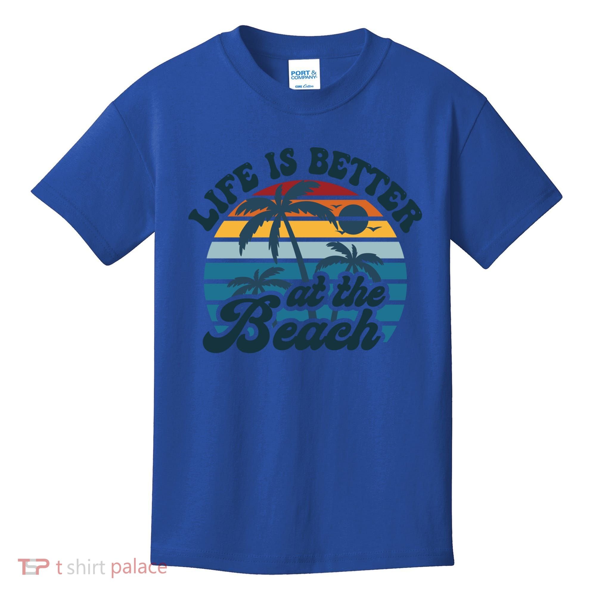 Life Is Better At The Beach Girls Trip Summer Vacation Retro Great Gift Kids T-Shirt