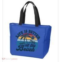 Life Is Better At The Beach Girls Trip Summer Vacation Retro Great Gift Tote Bag thumb 3