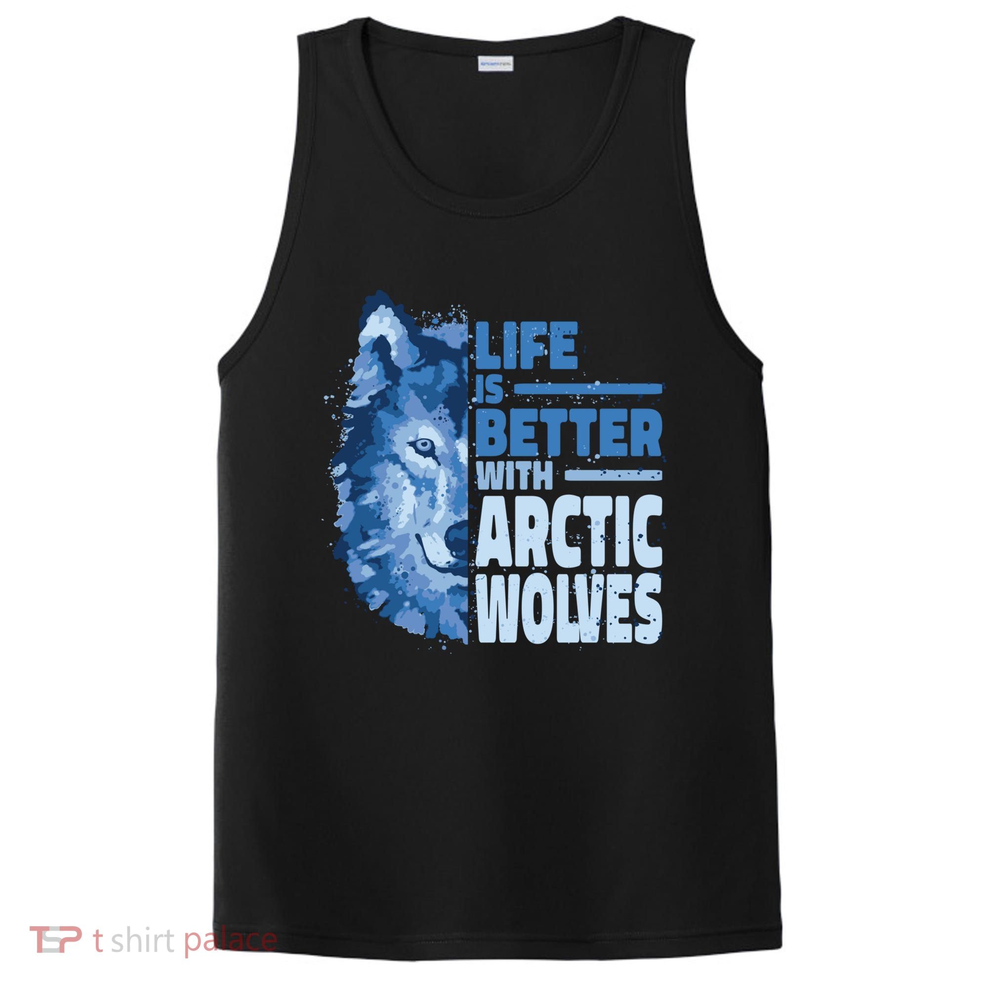 Life Is Better With Arctic Wolves Retro Arctic Wolf Gift PosiCharge Competitor Tank