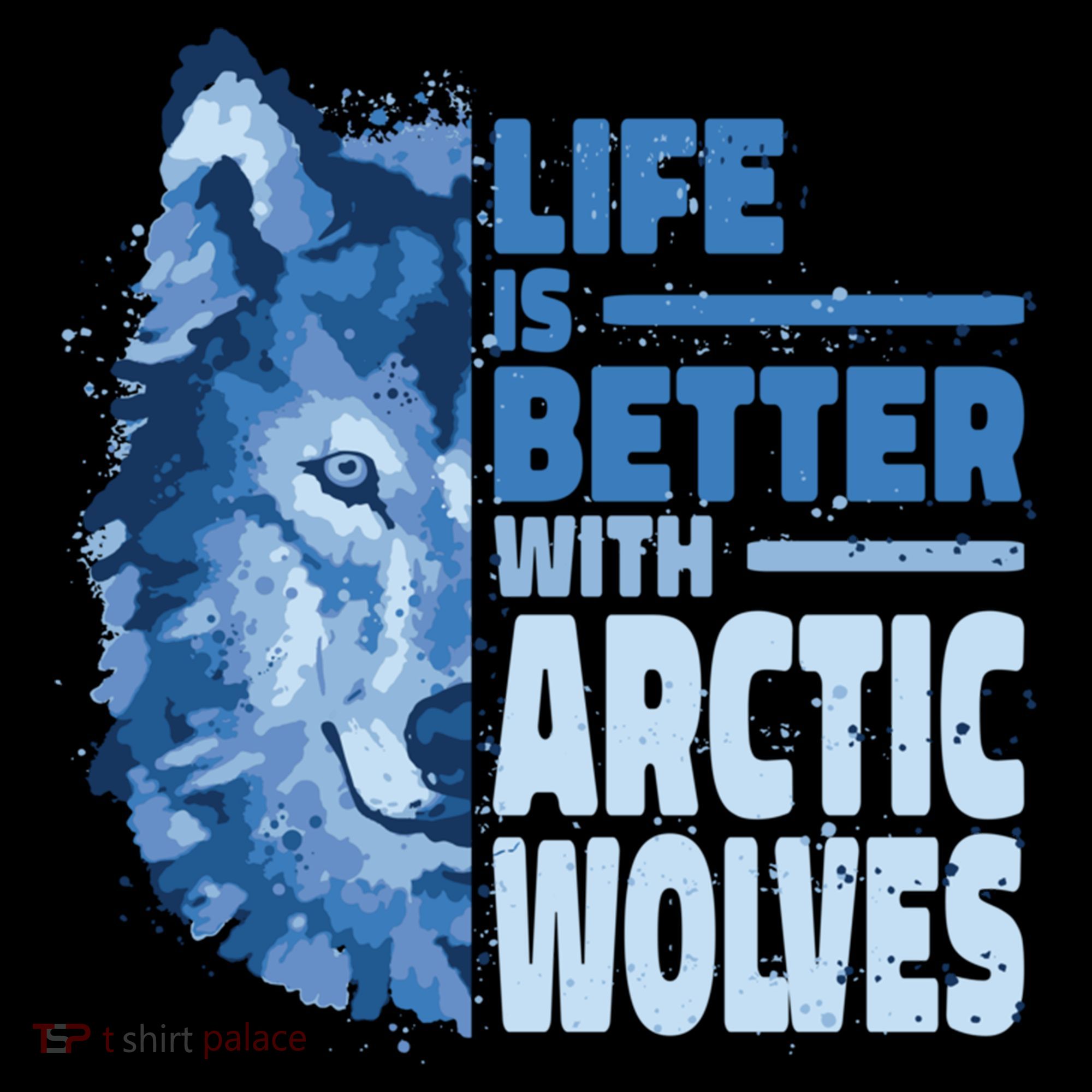 Life Is Better With Arctic Wolves Retro Arctic Wolf Gift PosiCharge Competitor Tank