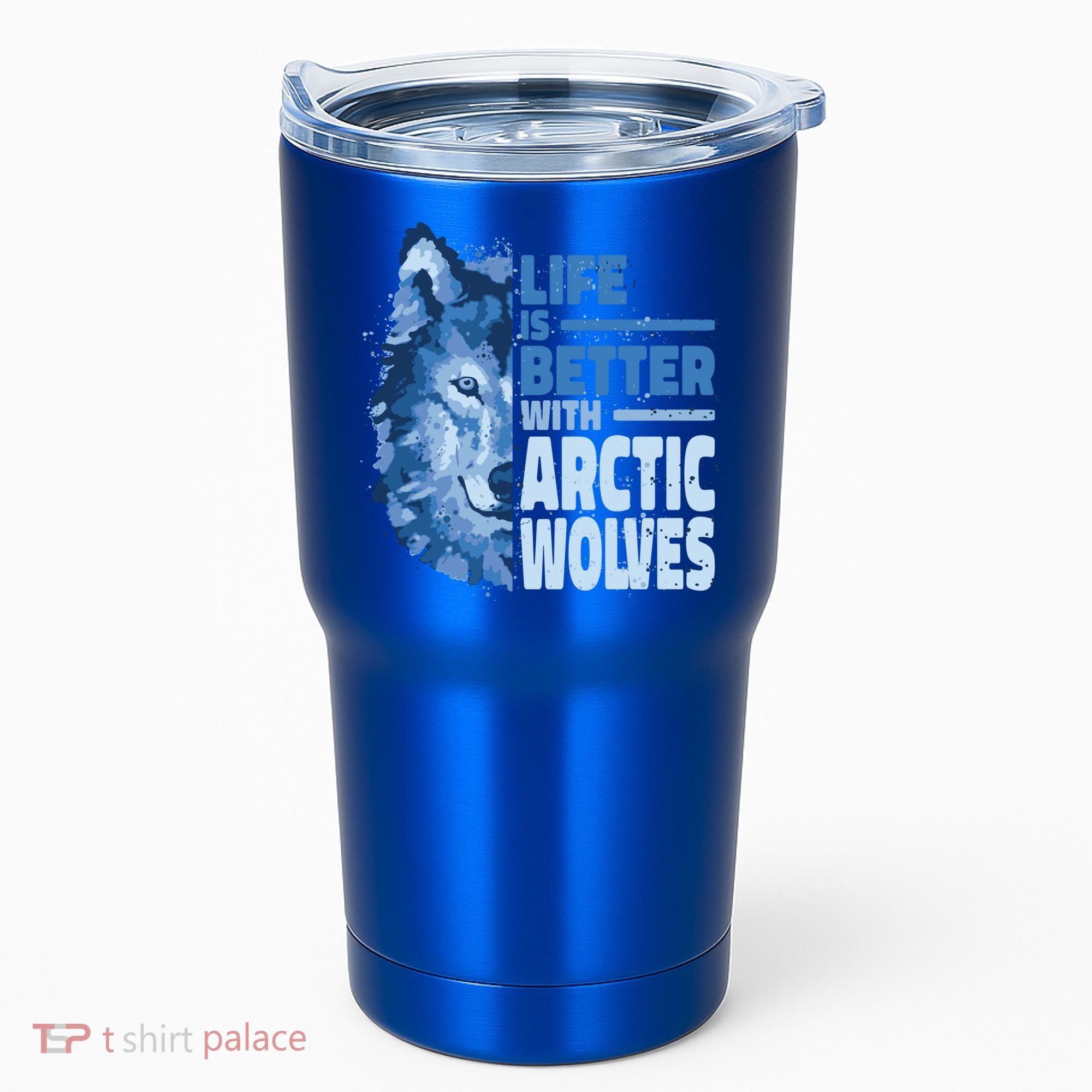 Life Is Better With Arctic Wolves Retro Arctic Wolf Gift Tumbler