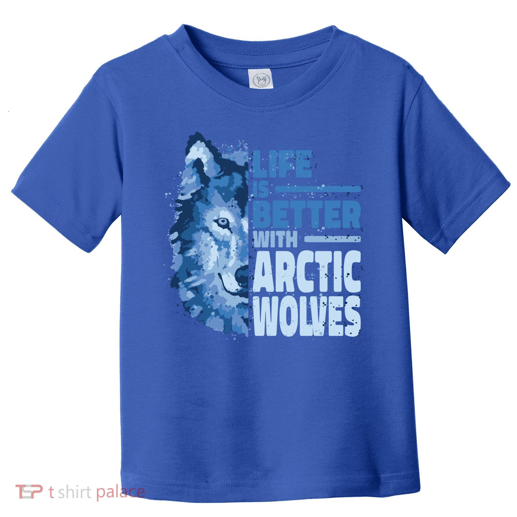 Life Is Better With Arctic Wolves Retro Arctic Wolf Gift Toddler T-Shirt