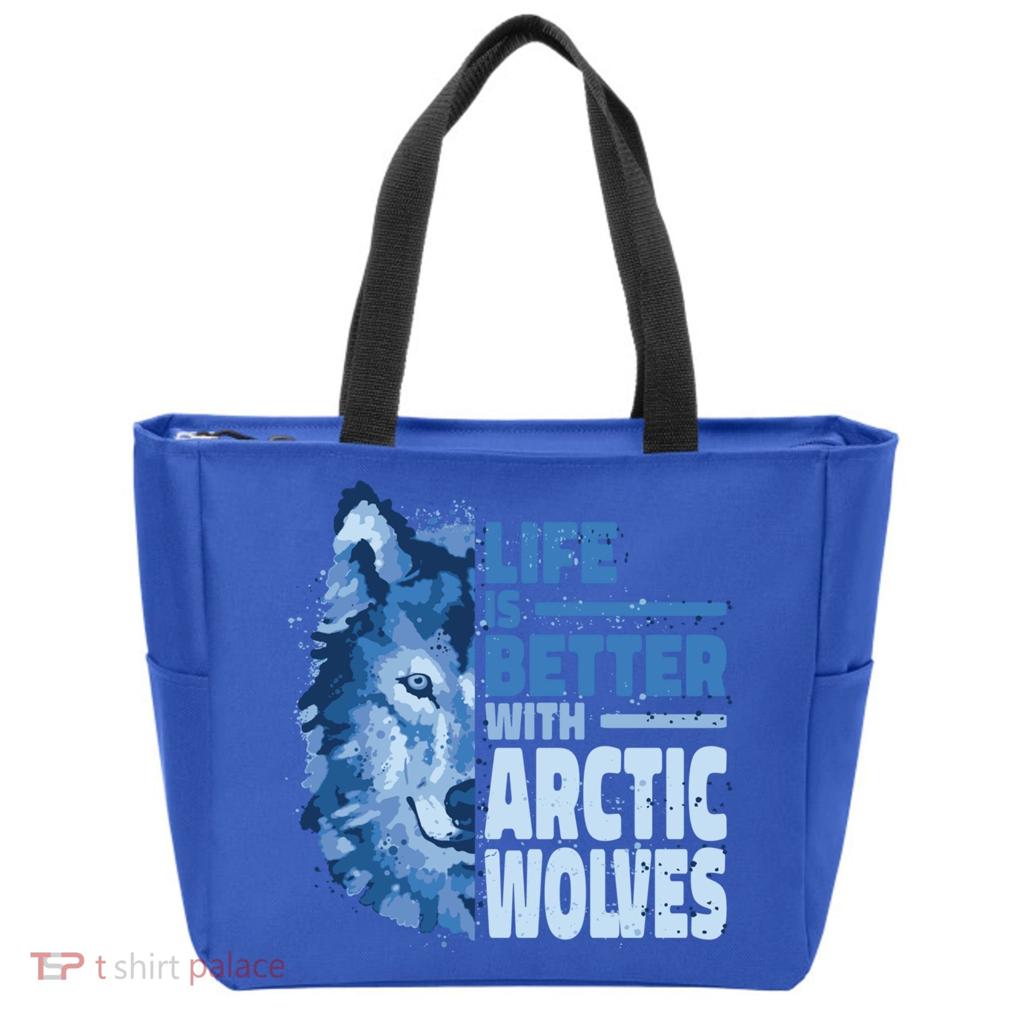 Life Is Better With Arctic Wolves Retro Arctic Wolf Gift Tote Bag