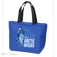 Life Is Better With Arctic Wolves Retro Arctic Wolf Gift Tote Bag thumb 3