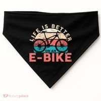 Life Is Better With An Ebike Electric Bike Battery USA-Made Doggie Bandana thumb 0