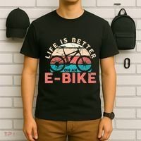 Life Is Better With An Ebike Electric Bike Battery T-Shirt thumb 6
