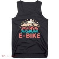 Life Is Better With An Ebike Electric Bike Battery Tank Top thumb 0