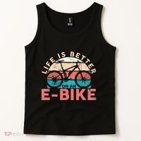 Life Is Better With An Ebike Electric Bike Battery Tank Top thumb 2