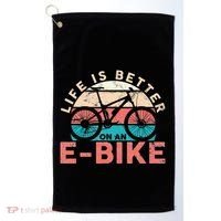 Life Is Better With An Ebike Electric Bike Battery Golf Towel thumb 0