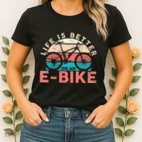 Life Is Better With An Ebike Electric Bike Battery Women's T-Shirt thumb 2