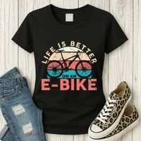 Life Is Better With An Ebike Electric Bike Battery Women's T-Shirt thumb 3