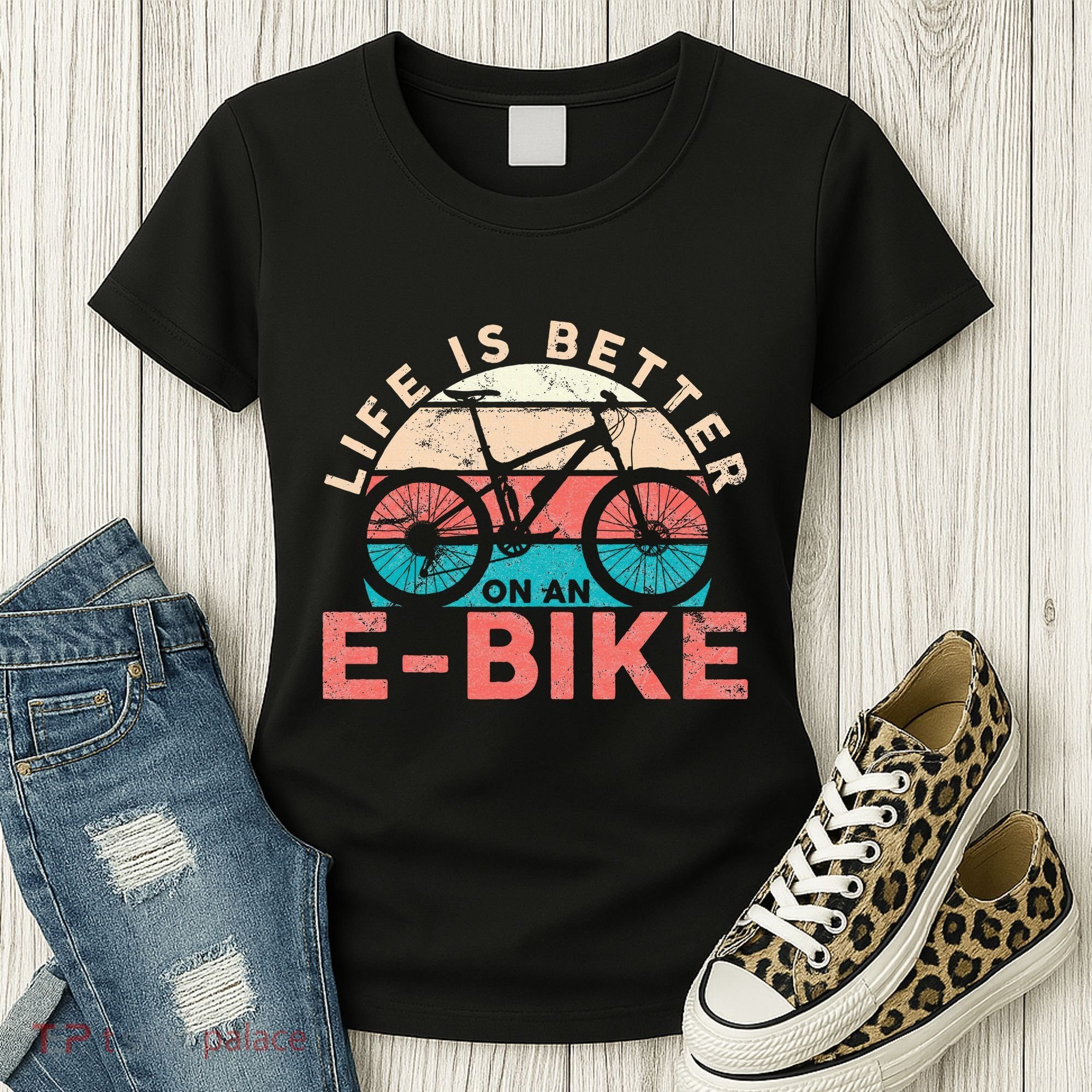 Life Is Better With An Ebike Electric Bike Battery Women's T-Shirt