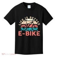 Life Is Better With An Ebike Electric Bike Battery Kids T-Shirt thumb 0