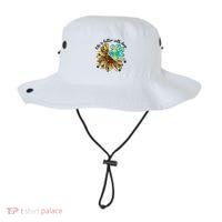 Life Is Better With Dogs’ Sublimation Featuring Dog Paws & Western Sunflowers Bucket Hat thumb 0